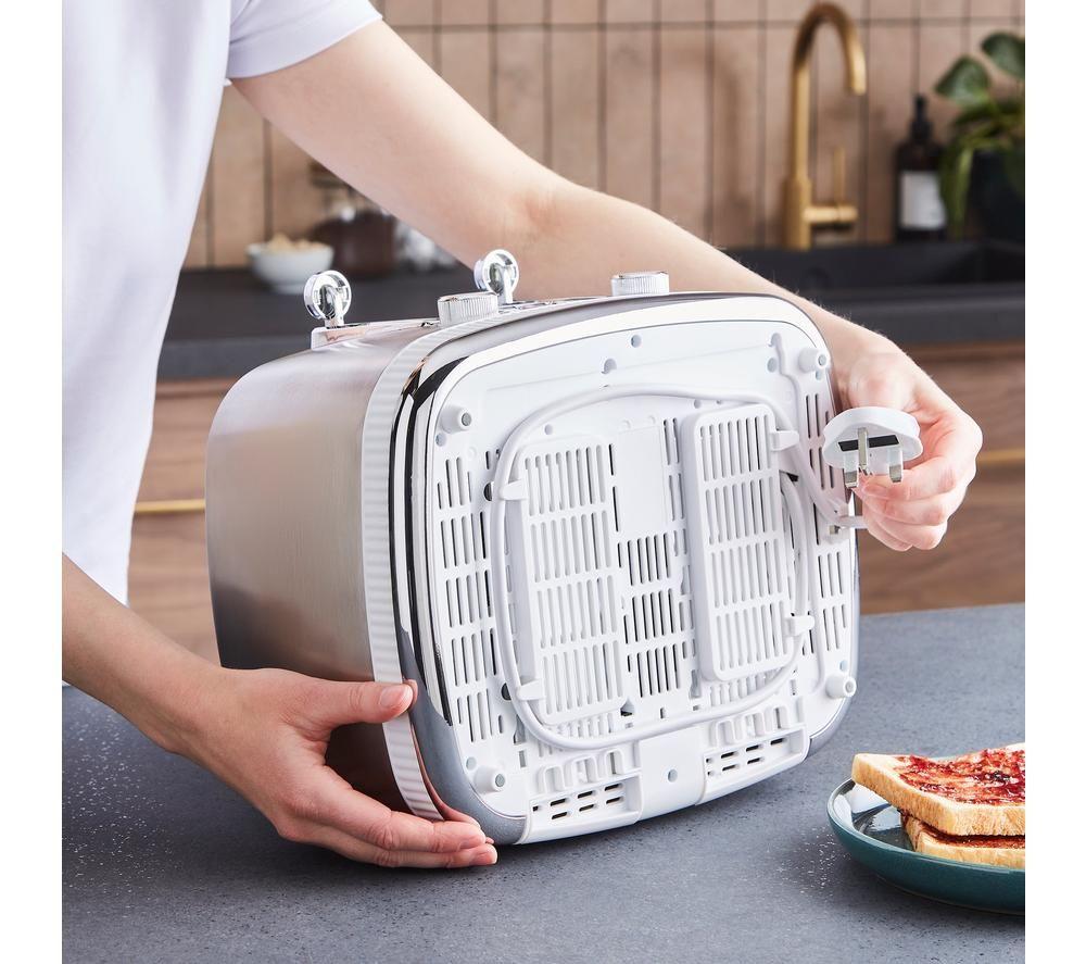 MORPHY RICHARDS Mexborough 242903 4-Slice Toaster - White & Stainless Steel image number 6 of 14