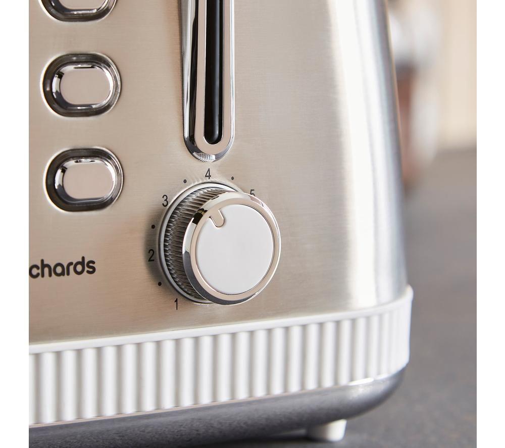 MORPHY RICHARDS Mexborough 242903 4-Slice Toaster - White & Stainless Steel image number 9 of 14