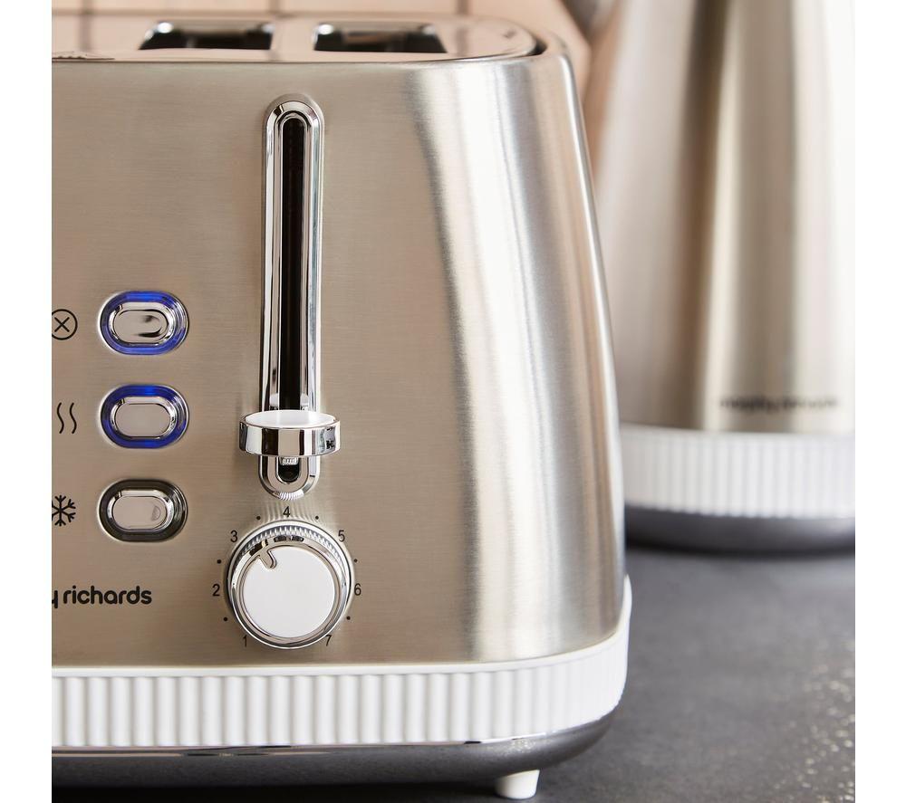 MORPHY RICHARDS Mexborough 242903 4-Slice Toaster - White & Stainless Steel image number 11 of 14