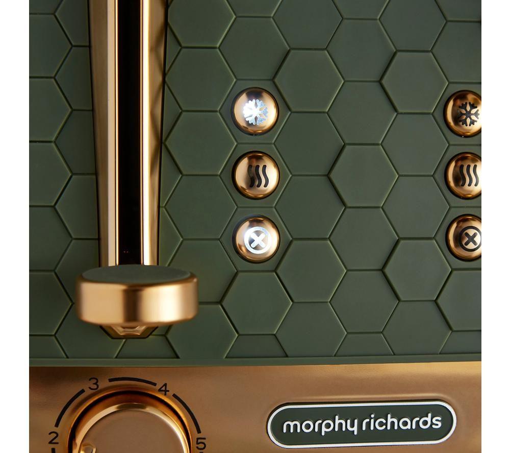 MORPHY RICHARDS Cassini 243022 4-Slice Toaster - Olivine image number 7 of 8