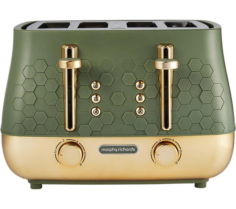MORPHY RICHARDS Cassini 243022 4-Slice Toaster - Olivine image number 8 of 8