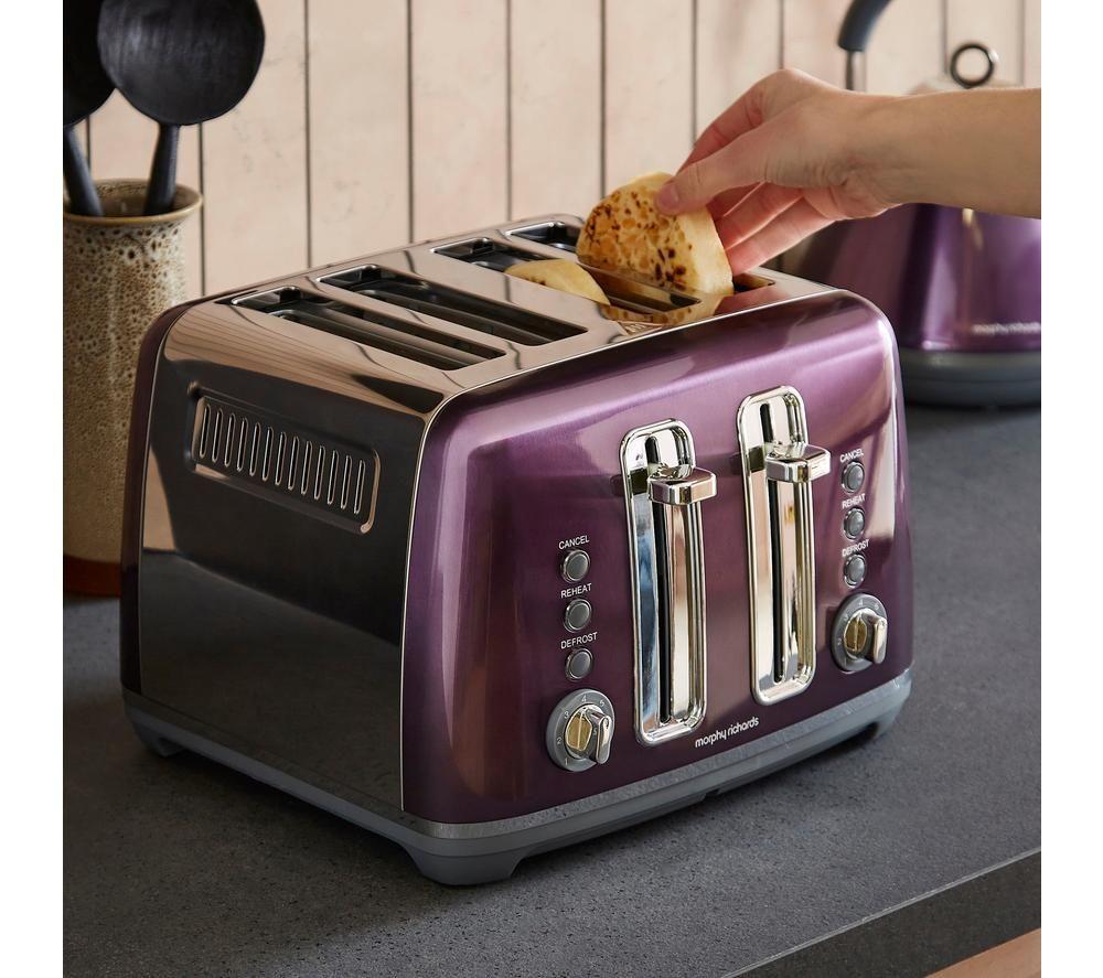 MORPHY RICHARDS Accents 242050 4-Slice Toaster - Purple image number 7 of 7
