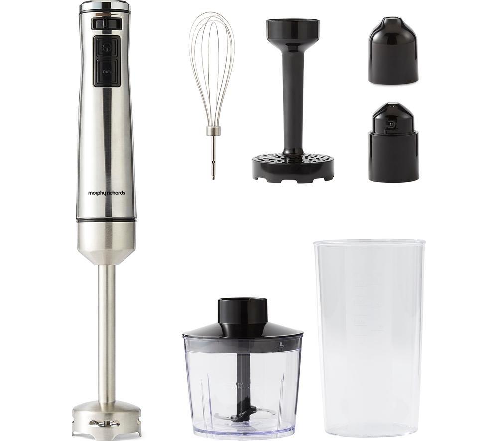 Morphy Richards Hand Blender Set - Silver, Silver/Grey