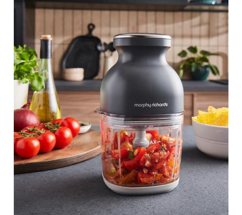 MORPHY RICHARDS 3-in-1 Mini Food Chopper - Grey image number 3 of 8
