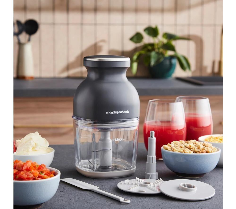 MORPHY RICHARDS 3-in-1 Mini Food Chopper - Grey image number 4 of 8