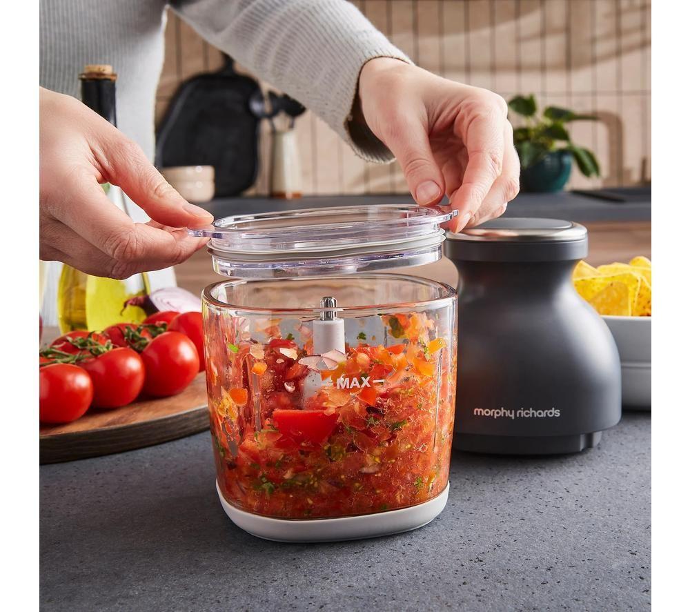 MORPHY RICHARDS 3-in-1 Mini Food Chopper - Grey image number 5 of 8