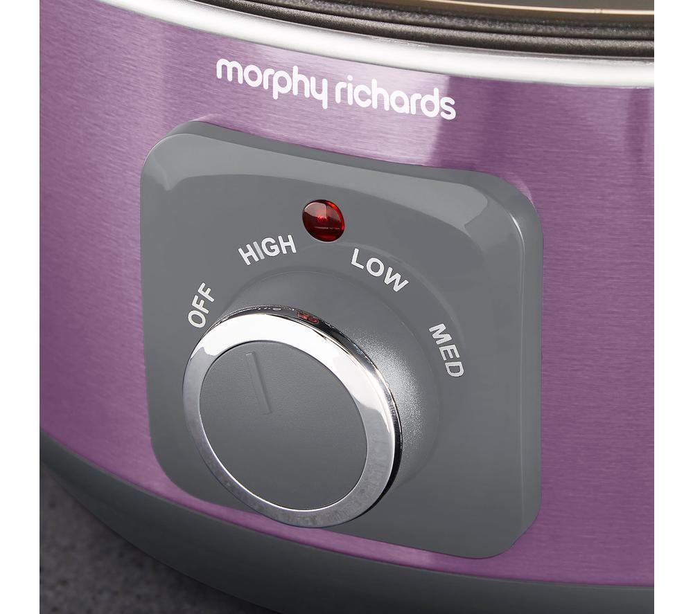 MORPHY RICHARDS Accents Sear & Stew Slow Cooker - Purple image number 2 of 13