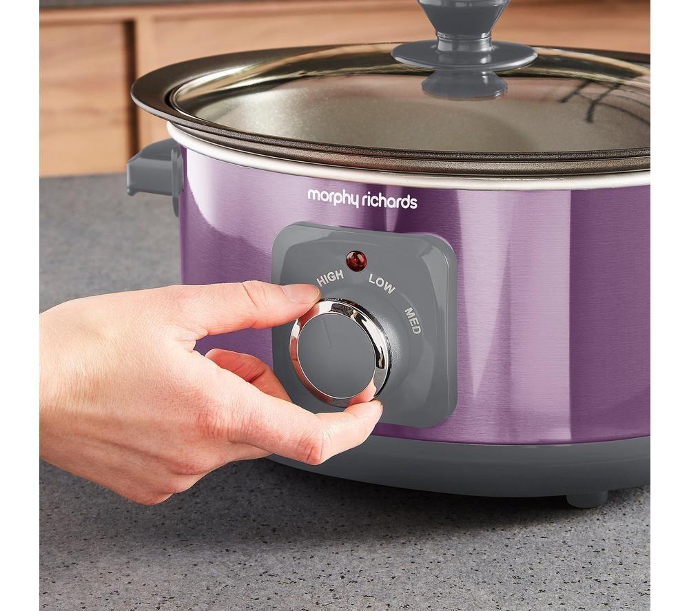 MORPHY RICHARDS Accents Sear & Stew Slow Cooker - Purple image number 3 of 13