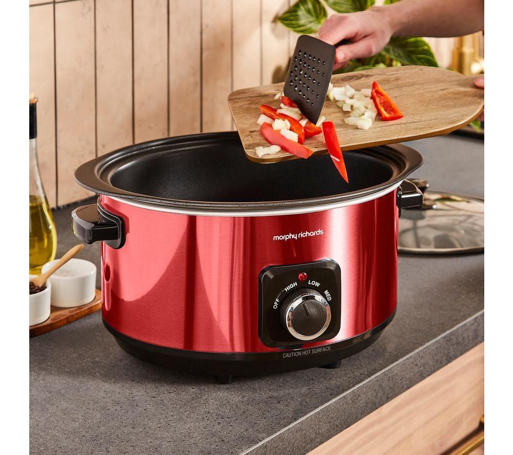 MORPHY RICHARDS Accents Sear & Stew Slow Cooker - Red image number 8 of 9
