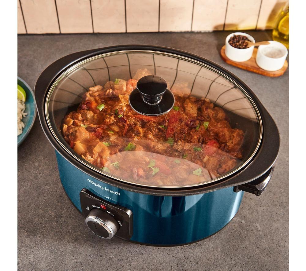 MORPHY RICHARDS Accents Sear & Stew Slow Cooker - Blue image number 4 of 12