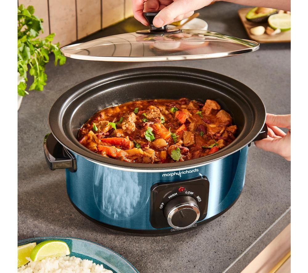 MORPHY RICHARDS Accents Sear & Stew Slow Cooker - Blue image number 8 of 12