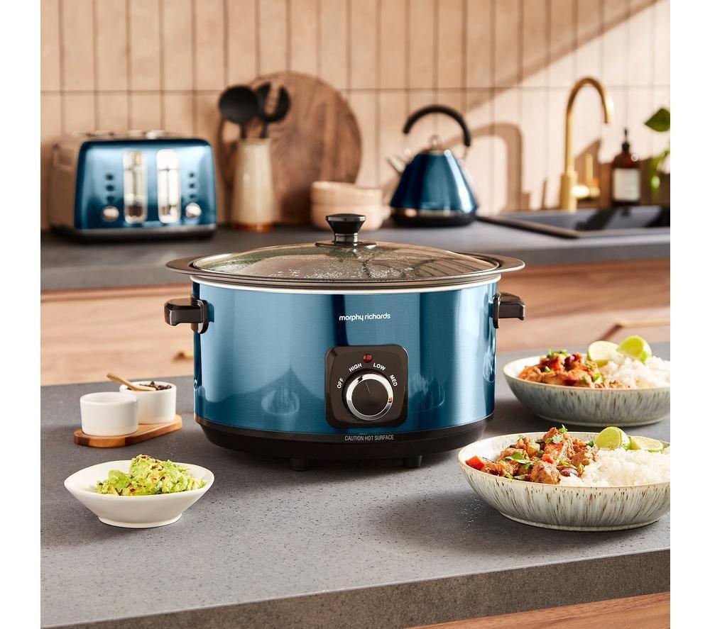 MORPHY RICHARDS Accents Sear & Stew Slow Cooker - Blue image number 10 of 12