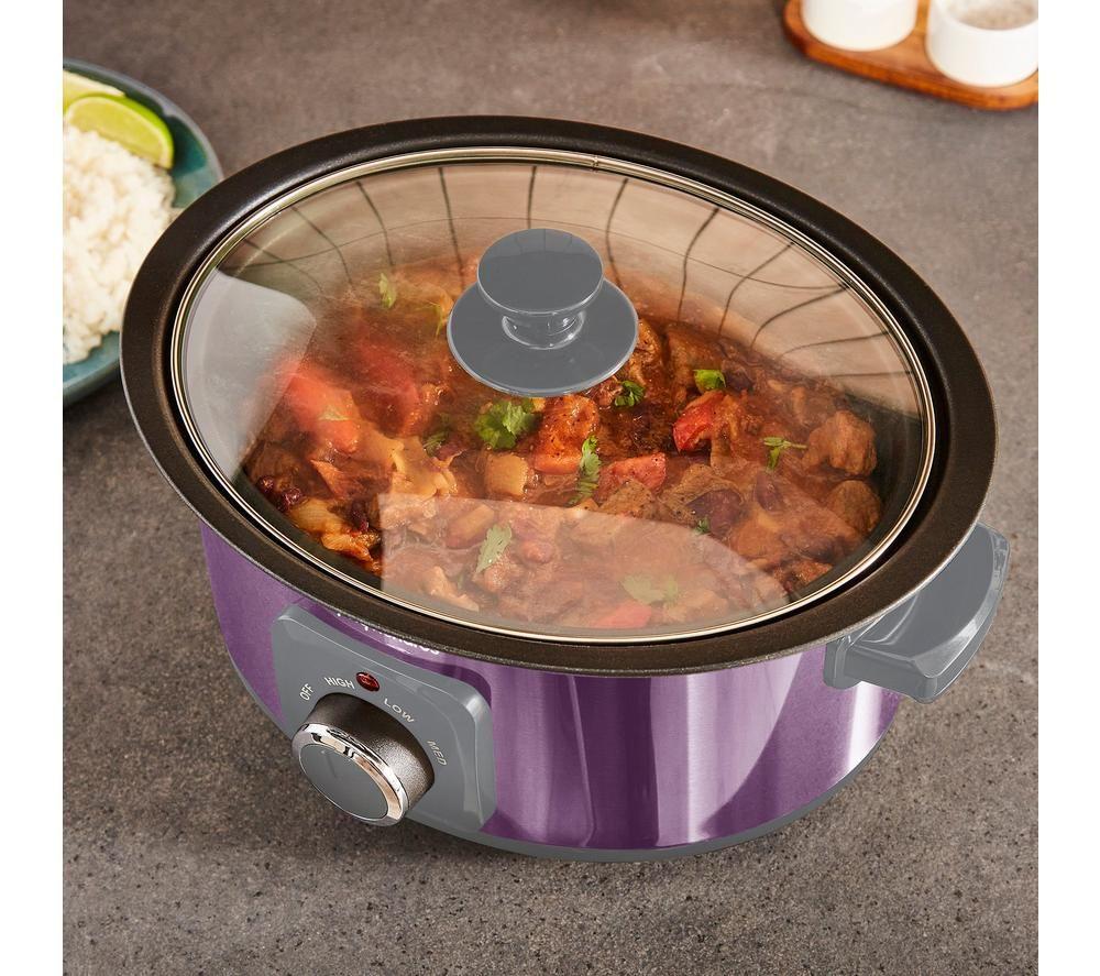 MORPHY RICHARDS Accents Sear & Stew Slow Cooker - Purple image number 4 of 13