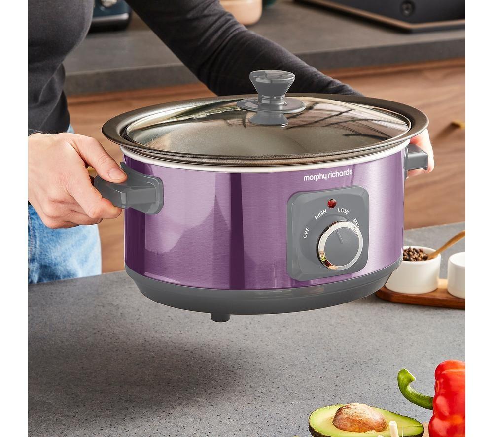 MORPHY RICHARDS Accents Sear & Stew Slow Cooker - Purple image number 10 of 13