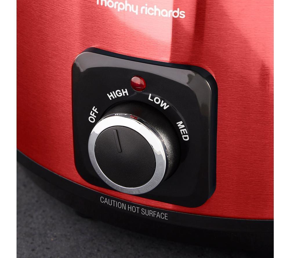 MORPHY RICHARDS Accents Sear & Stew Slow Cooker - Red image number 2 of 12