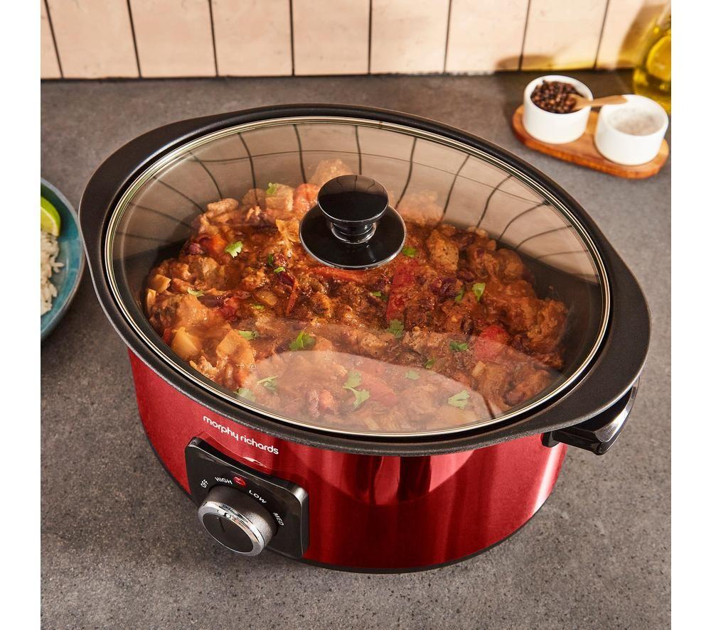 MORPHY RICHARDS Accents Sear & Stew Slow Cooker - Red image number 4 of 12