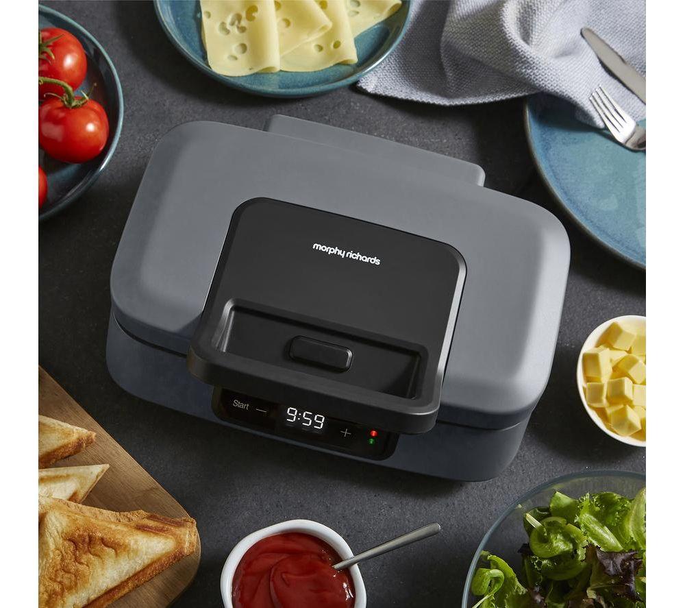 MORPHY RICHARDS GrillX Sandwich Toaster - Grey image number 5 of 9