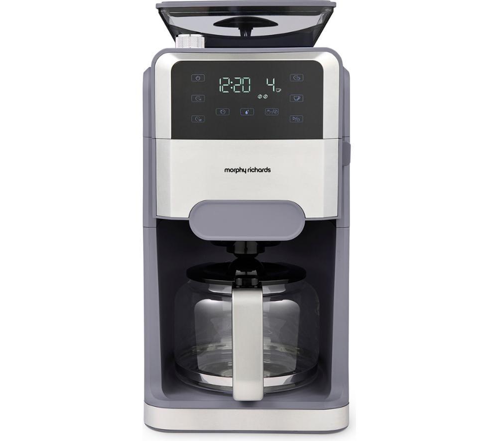 MORPHY RICHARDS Zino 162107 Bean to Cup Filter Coffee Machine - Stone image number 4 of 4