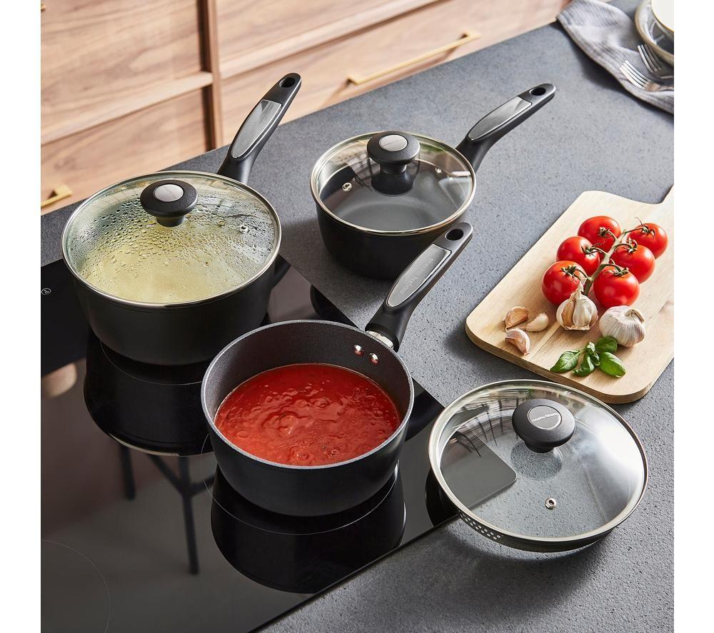 MORPHY RICHARDS 3-piece Non-stick Saucepan Set - Graphite image number 5 of 9