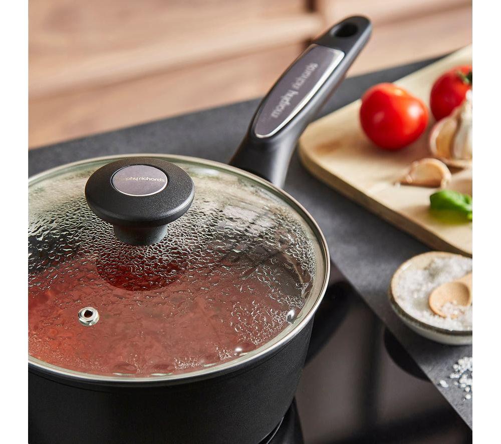 MORPHY RICHARDS 3-piece Non-stick Saucepan Set - Graphite image number 6 of 9