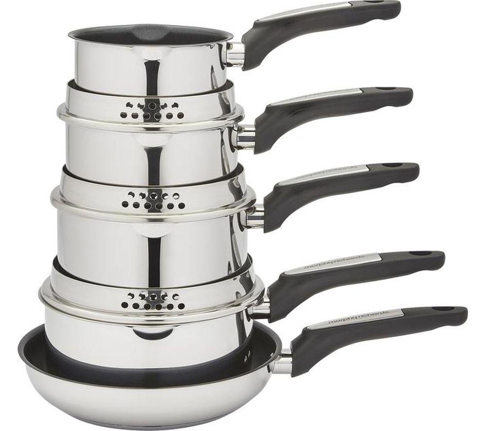 MORPHY RICHARDS 5-piece Cookware Set - Stainless Steel image number 2 of 13