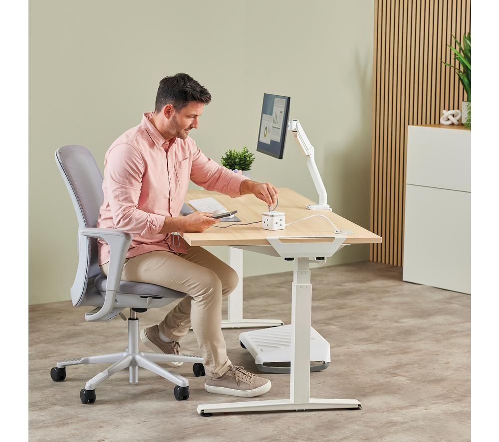FELLOWES Power Cube Extension Lead with USB - 2 m, White image number 6 of 9