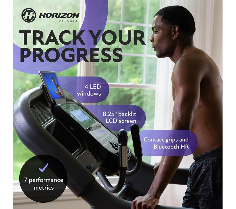 HORIZON FITNESS 7.4AT-24 Smart Bluetooth Treadmill - Black image number 4 of 12