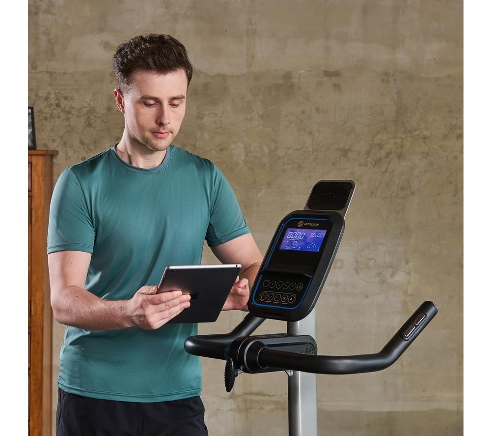 HORIZON FITNESS HCB0243-03 Paros 3.0 Upright Exercise Bike - Black image number 8 of 10