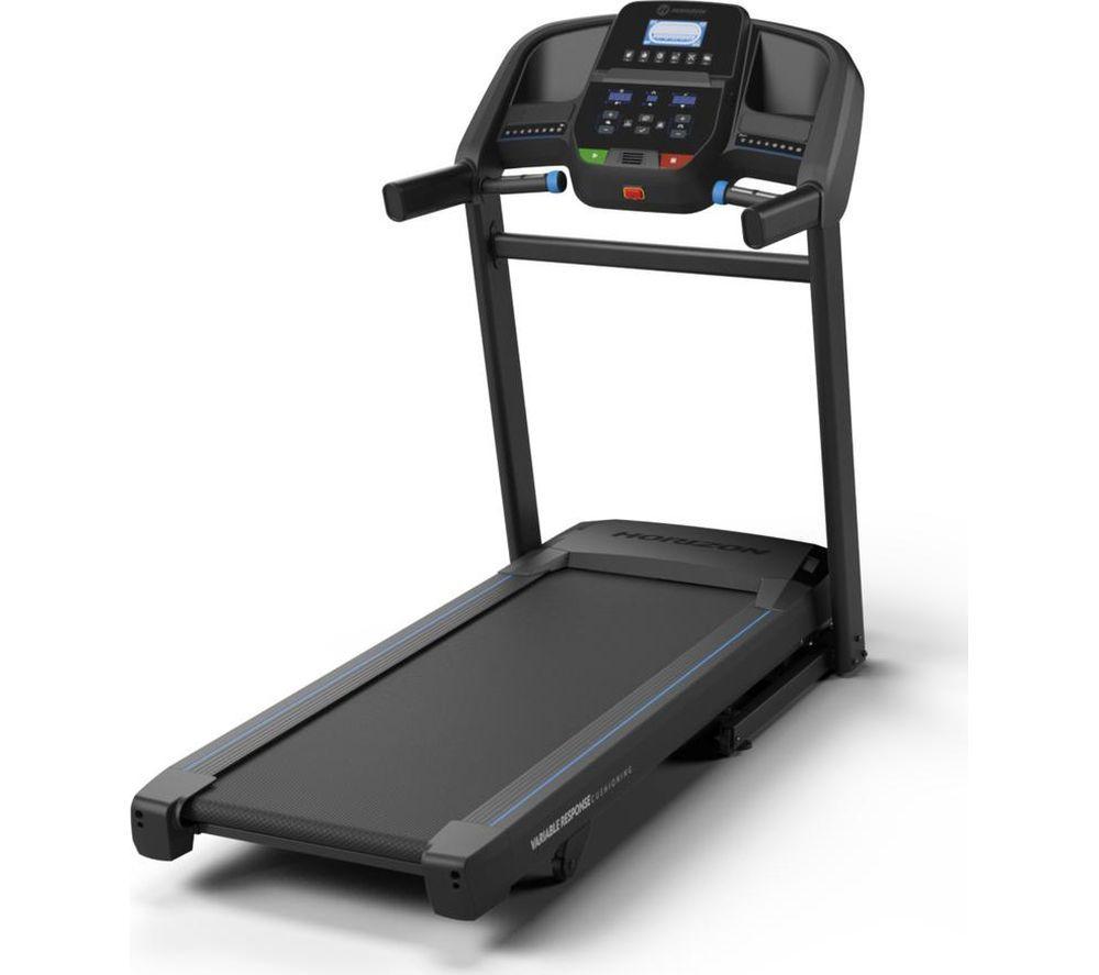 HORIZON FITNESS T202 Smart Bluetooth Treadmill - Black & Silver image number 2 of 5