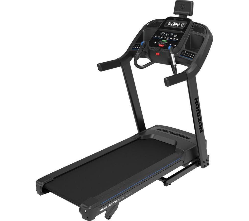 HORIZON FITNESS 7.0AT Smart Bluetooth Treadmill - Silver & Black image number 2 of 4