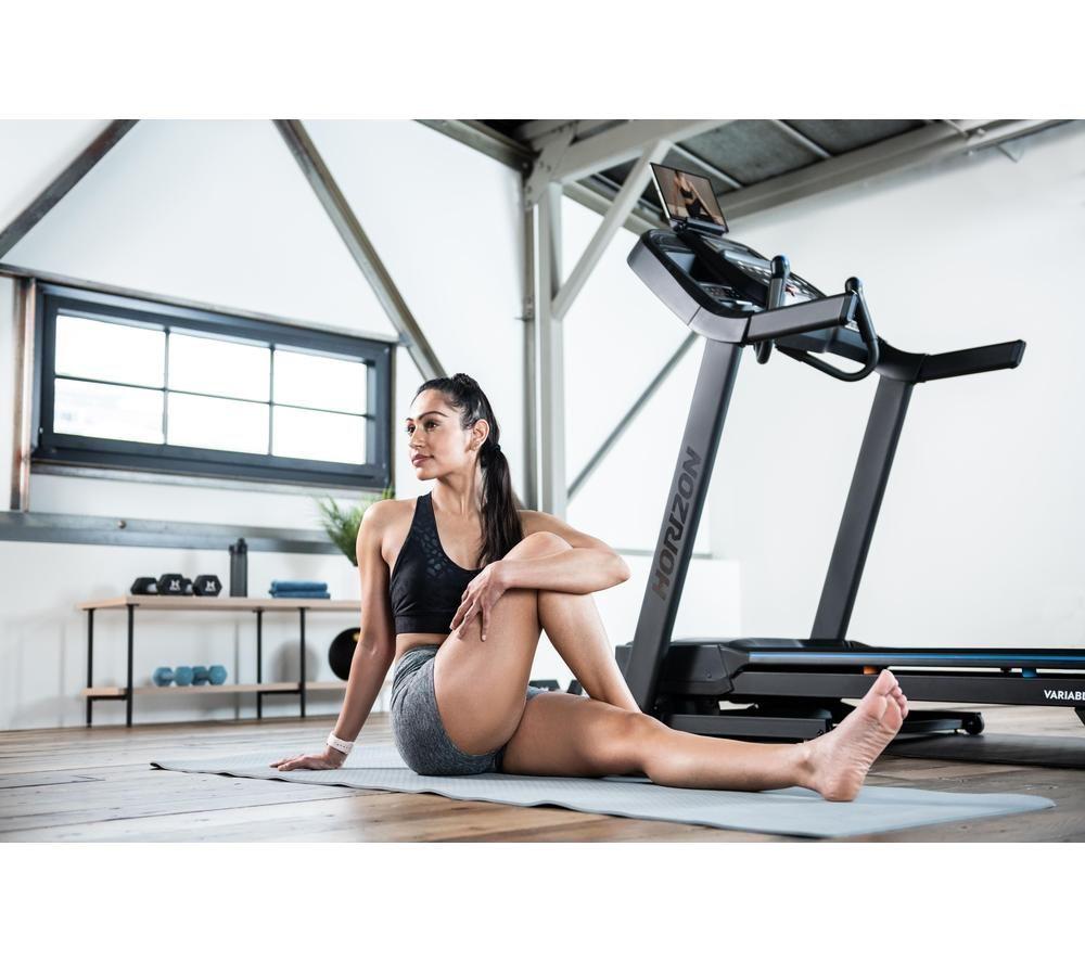 HORIZON FITNESS 7.0AT Smart Bluetooth Treadmill - Silver & Black image number 4 of 4