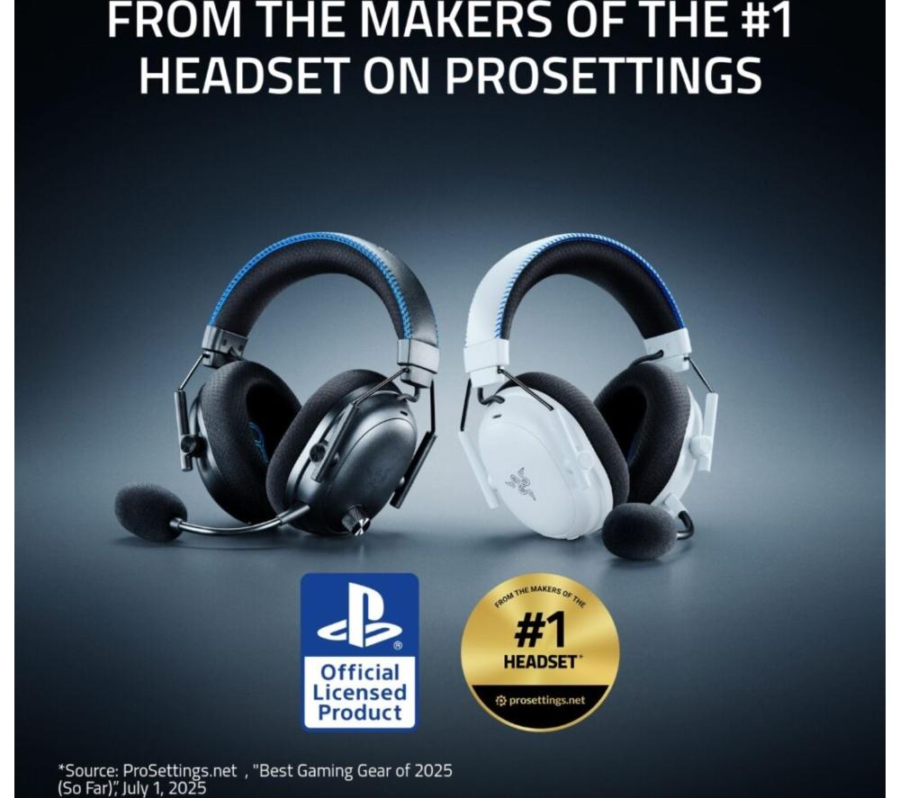 RAZER BlackShark V3 Wireless Gaming Headset for PlayStation - Black image number 2 of 10