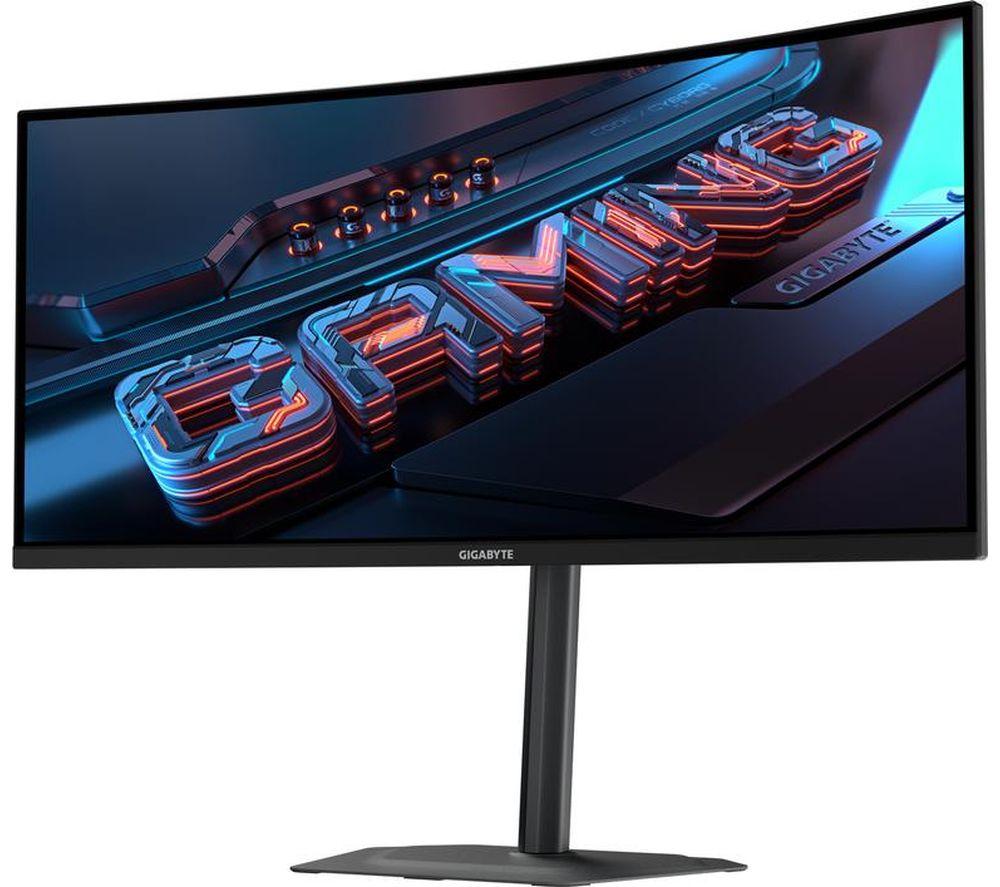 GIGABYTE G34WQC2 Wide Quad HD 34" Curved LED Gaming Monitor - Black image number 2 of 7