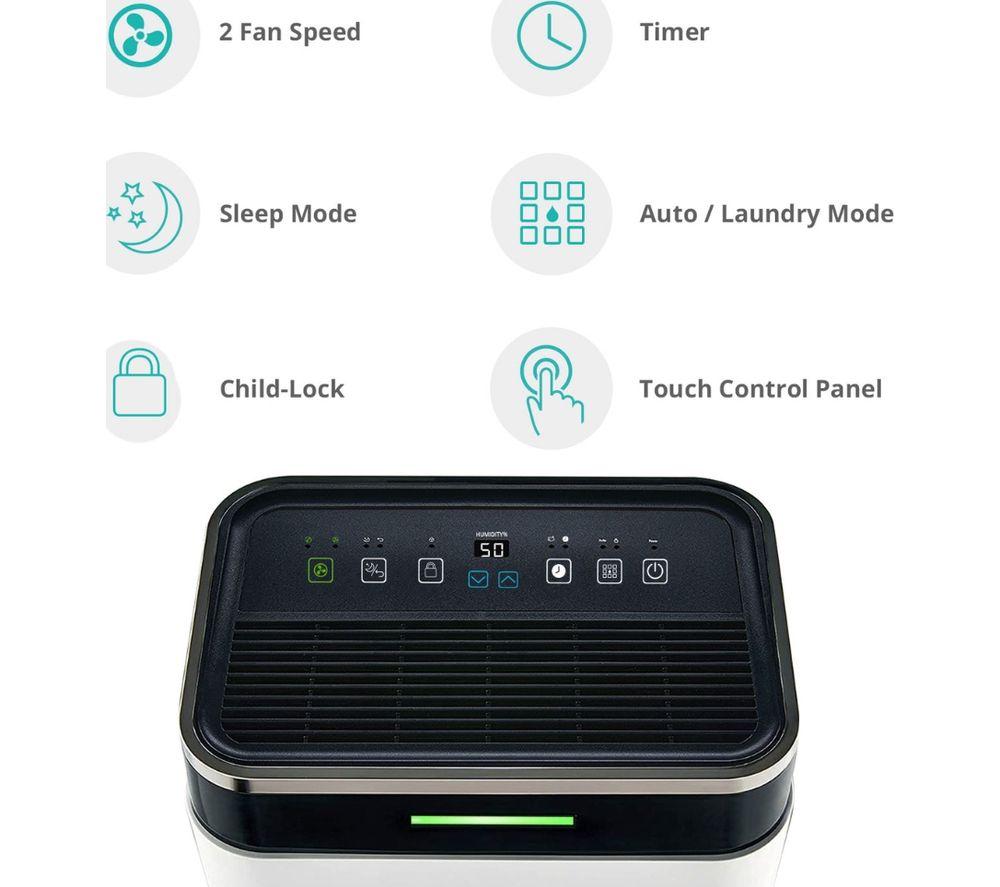 ECOAIR DC18 MK2 Compressor Dehumidifier - White image number 4 of 6