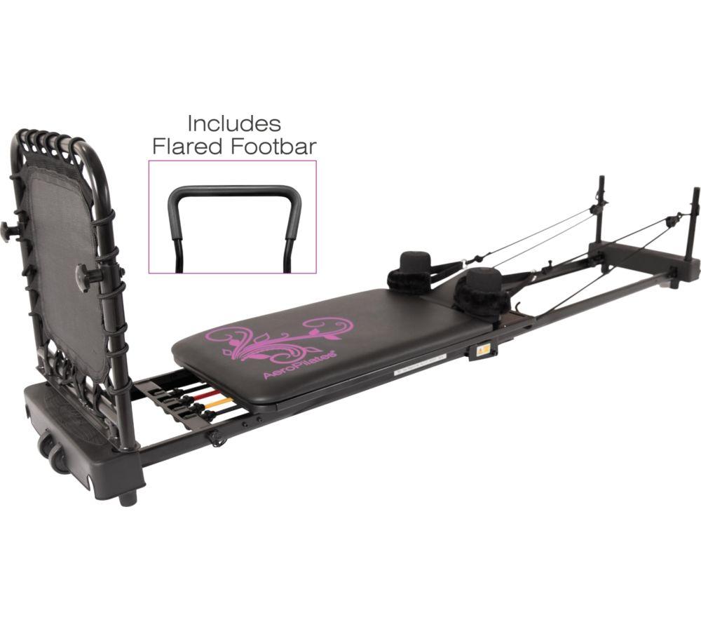 AEROPILATES Reformer 435 Plus Pilates Machine - Black & Pink image number 2 of 10