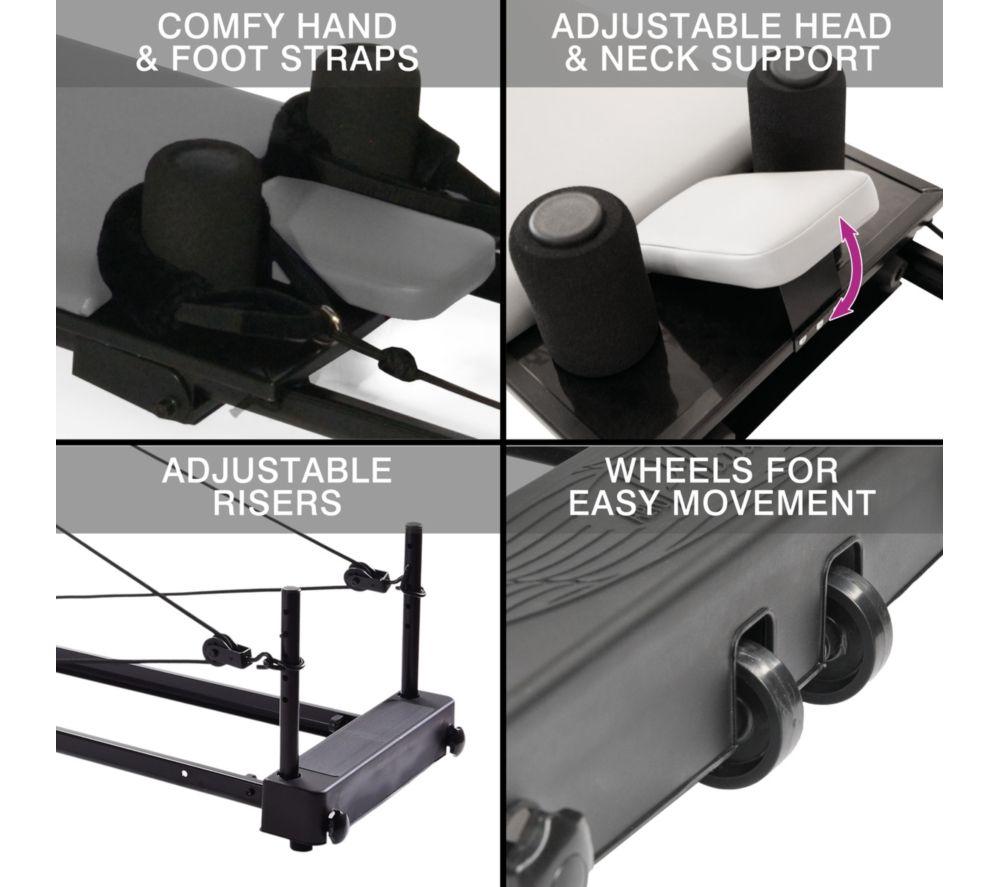 AEROPILATES Reformer 435 Plus Pilates Machine - Black & Pink image number 6 of 10