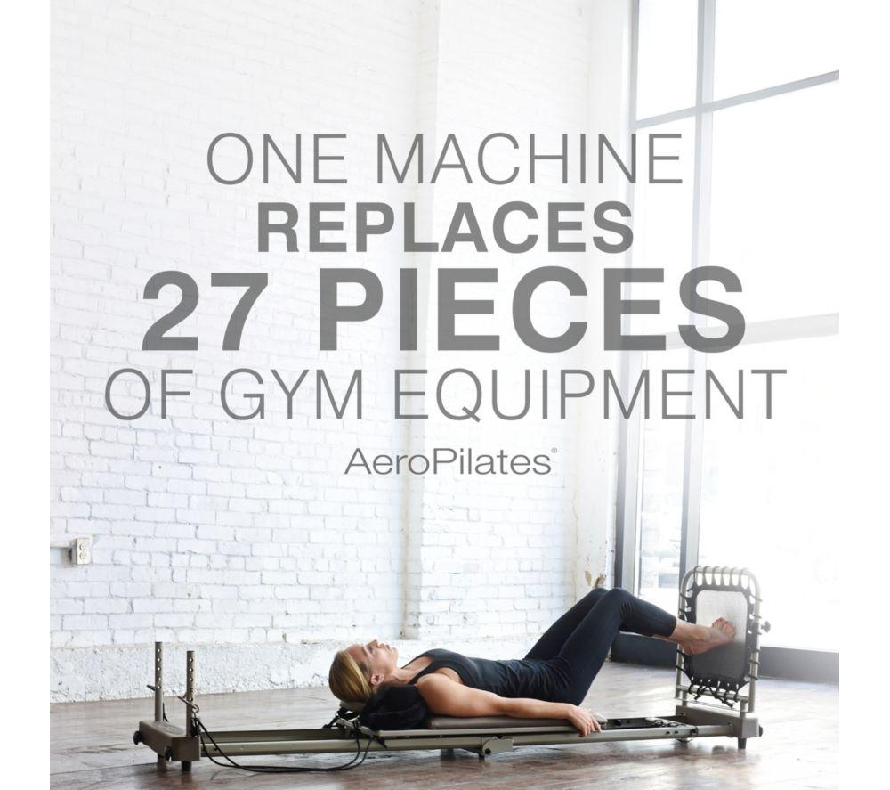 AEROPILATES Reformer 435 Plus Pilates Machine - Black & Pink image number 7 of 10