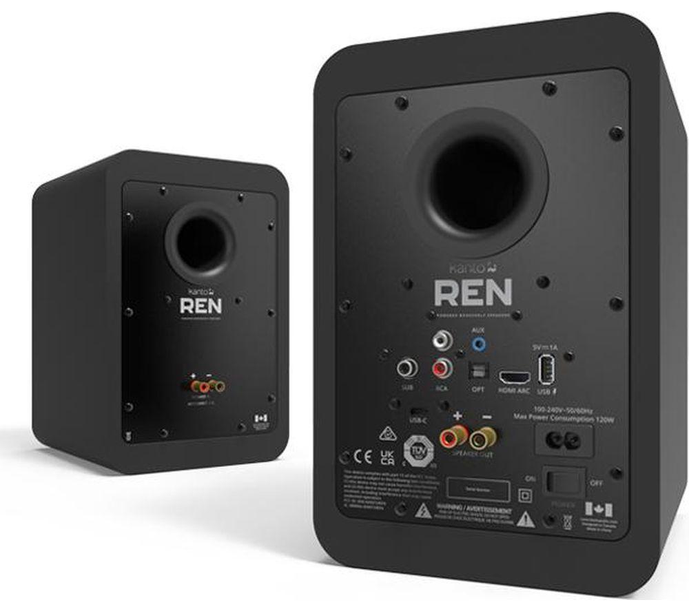 KANTO AUDIO REN Bluetooth Bookshelf Speakers - Matte Black image number 3 of 3