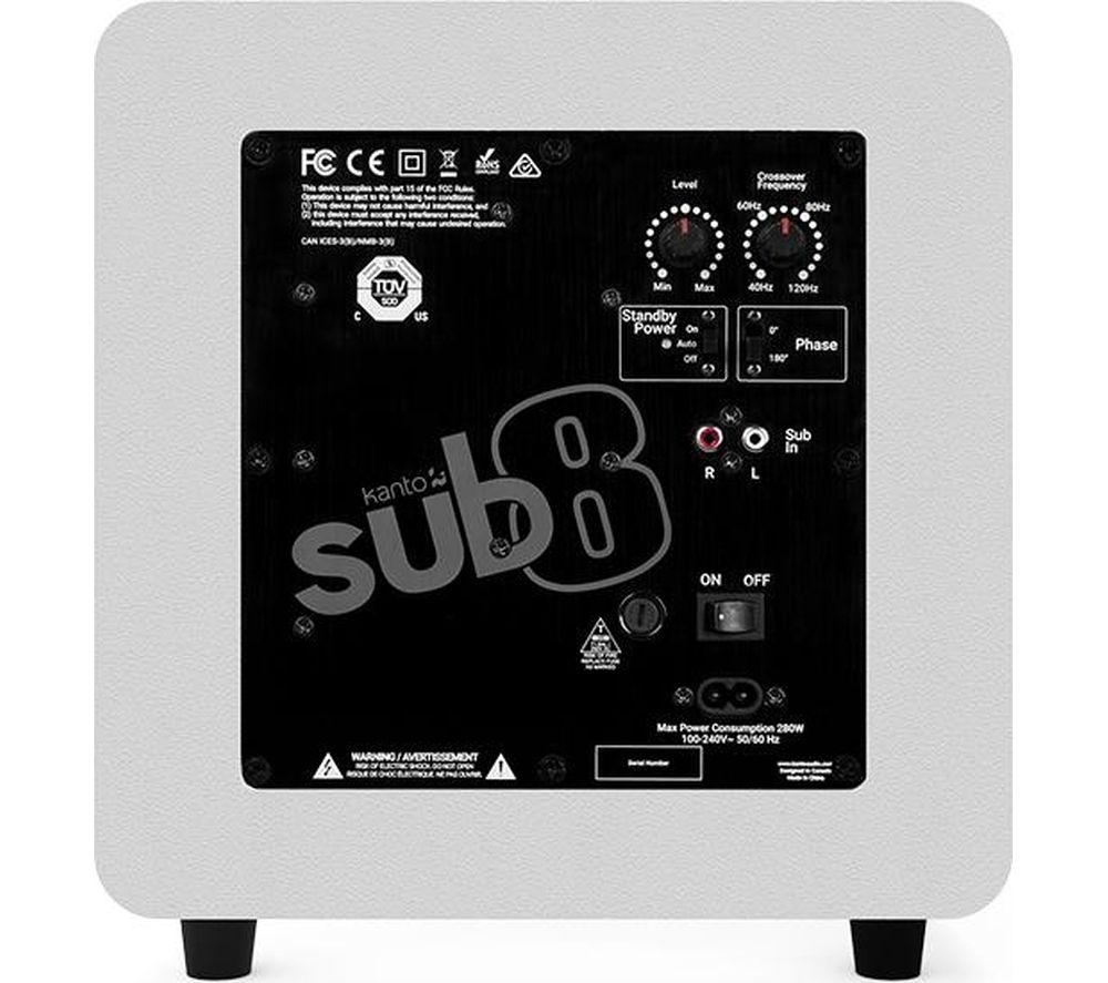 KANTO AUDIO SUB6 Subwoofer - Matte White image number 2 of 2