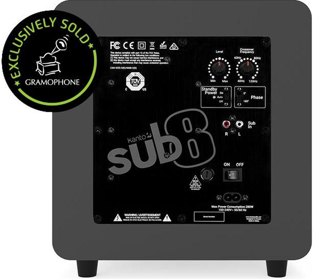 KANTO AUDIO SUB8 Subwoofer - Vinyl Grey image number 2 of 3