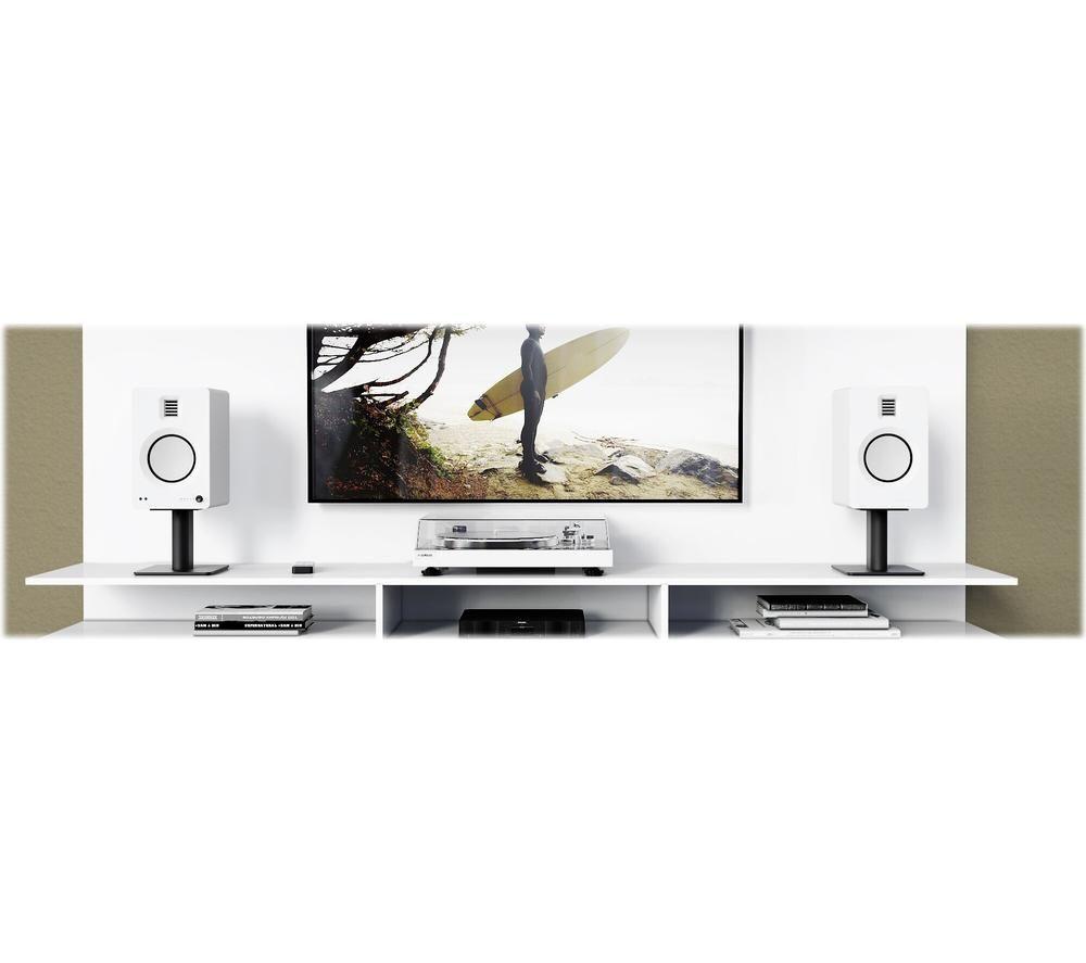 KANTO AUDIO TUK Powered Bluetooth Bookshelf Speakers - Matte White image number 4 of 8