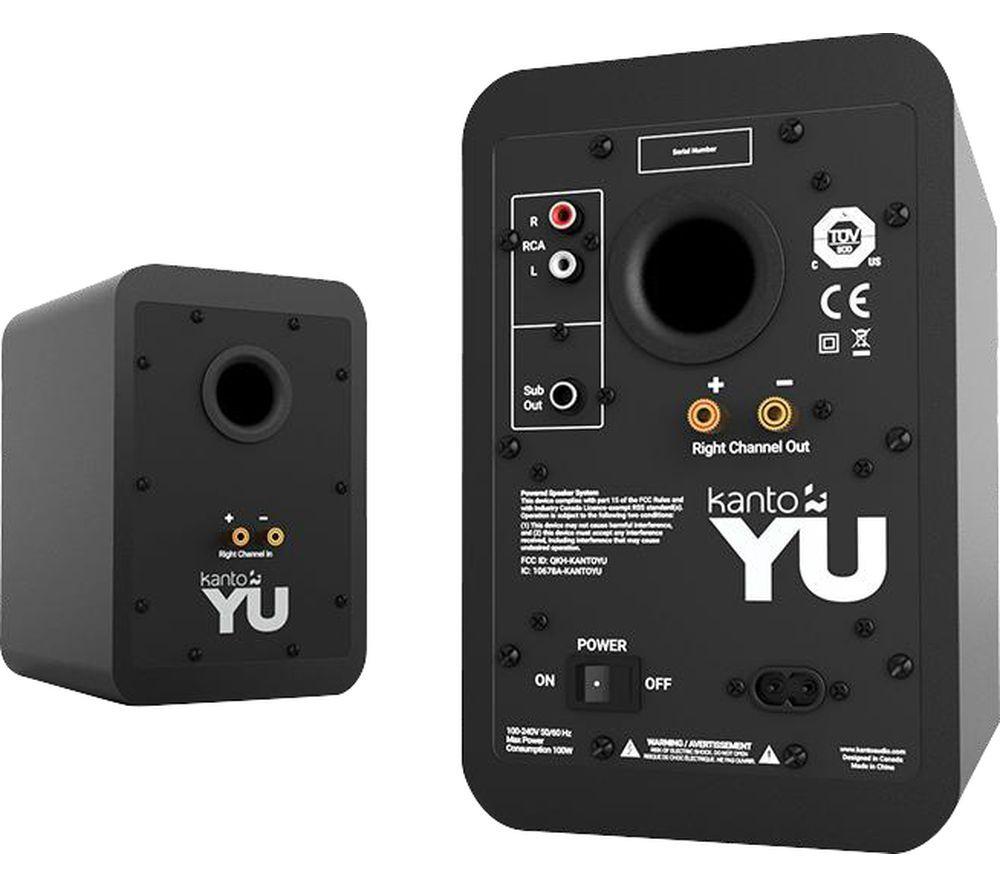 KANTO AUDIO REN YU Powered Bluetooth Desktop Speakers - Matte Black image number 3 of 3