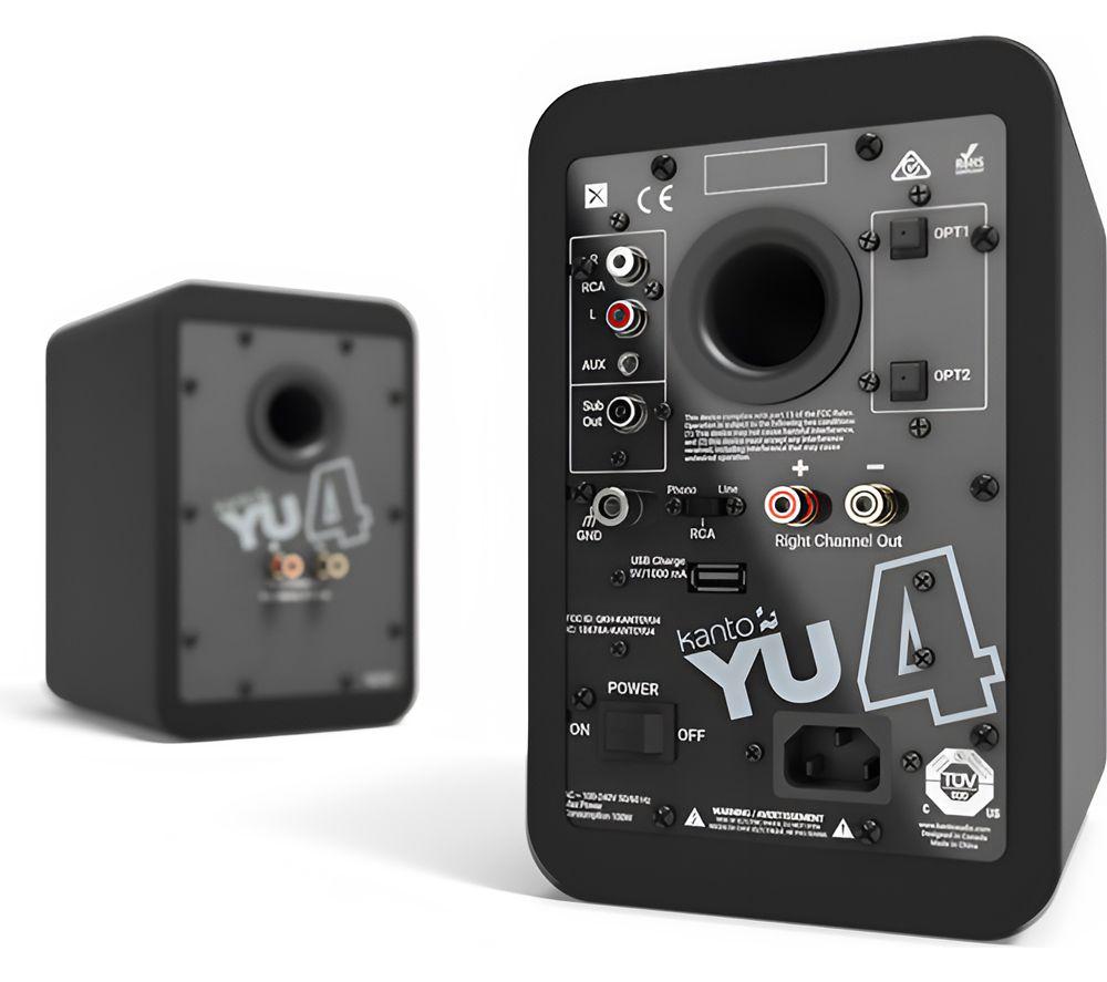 KANTO AUDIO YU 4 Portable Bluetooth Speaker - Matte Black image number 2 of 2