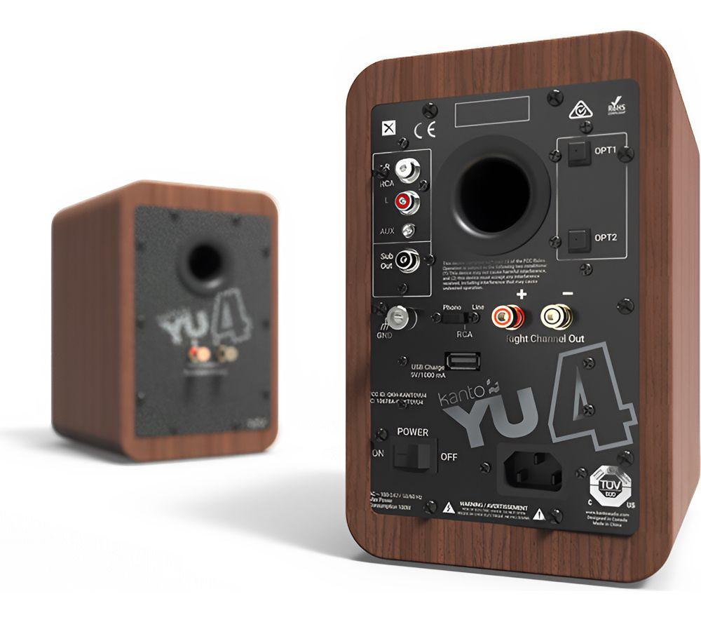 KANTO AUDIO YU 4 Portable Bluetooth Speaker - Walnut image number 2 of 2