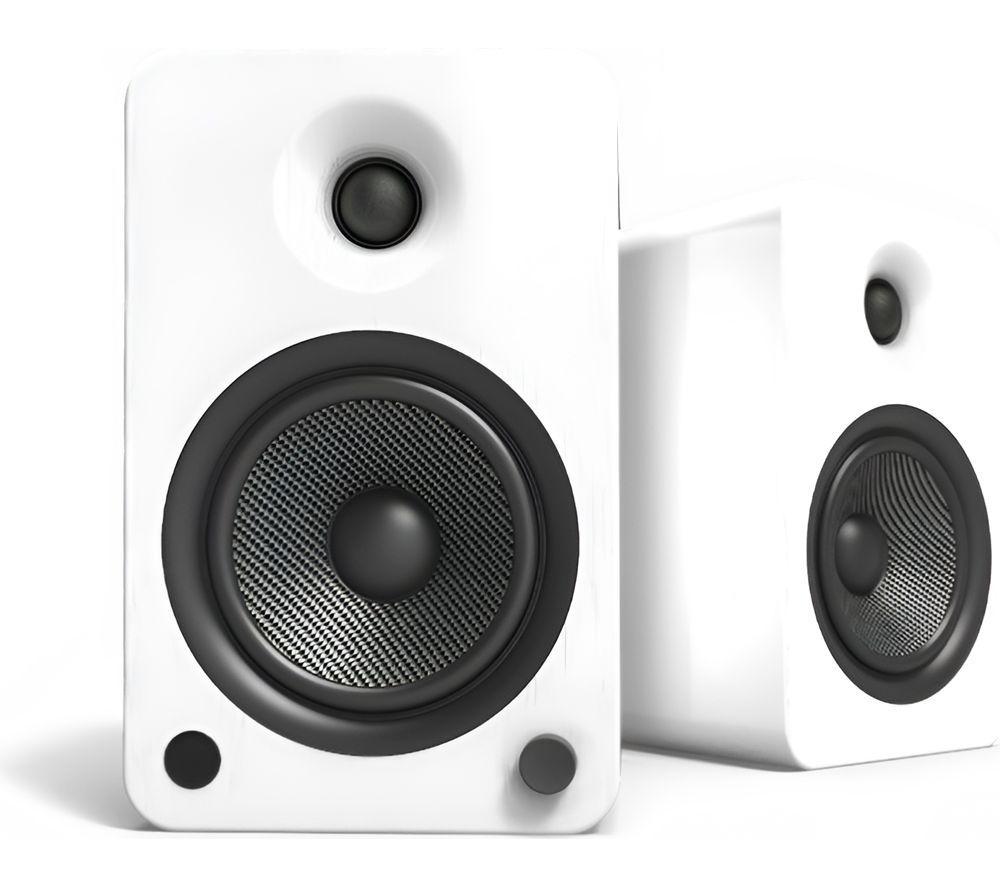 KANTO AUDIO YU6 Powered Bluetooth Bookshelf Speakers - Matte White, White