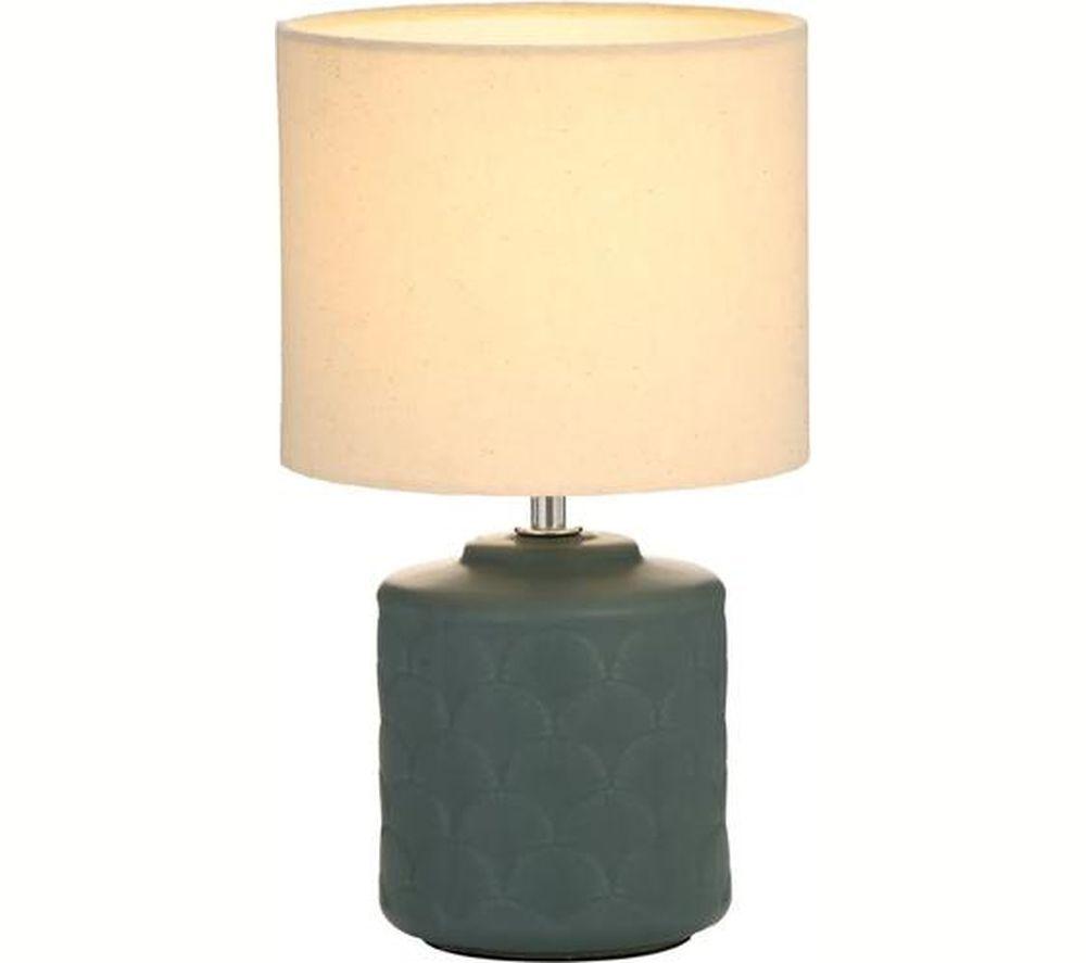 Paulmann Pauleen Glowing Midnight Table Lamp - Cream & Dark Green
