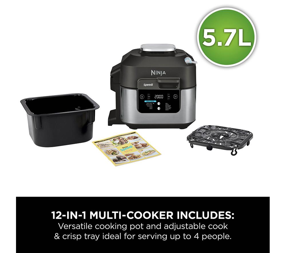 NINJA Speedi 12-in-1 ON500UK Multi-cooker & Air Fryer - Black & Stainless Steel image number 15 of 15