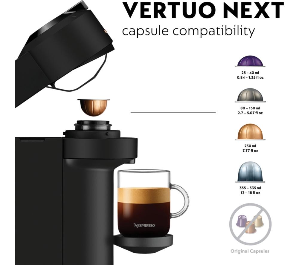 NESPRESSO by Krups XN911NG0 Smart Pod Coffee Machine with Aeroccino Milk Frother - Black image number 4 of 8
