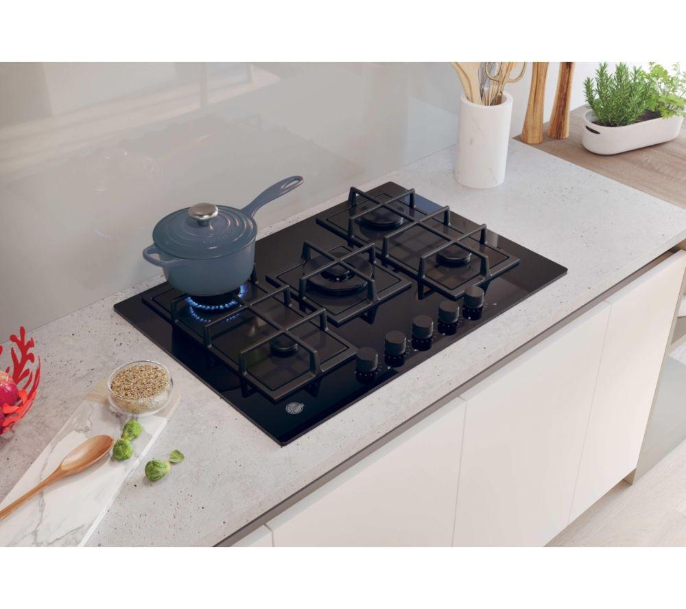 HAIER HVG74WC5B 75 cm Gas Hob - Black image number 4 of 4