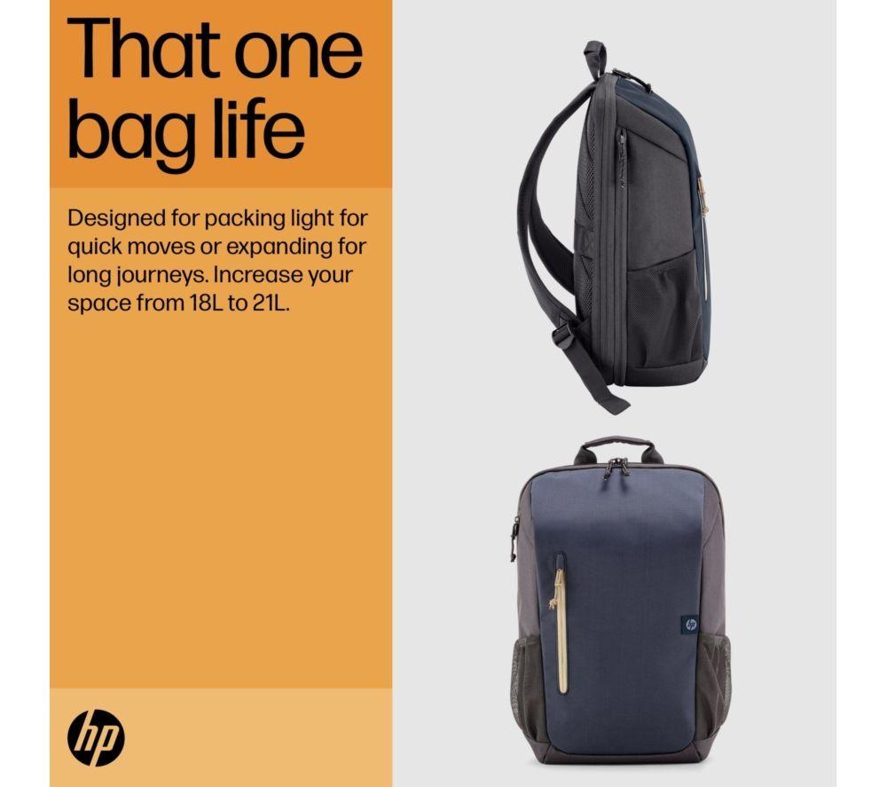 HP Travel 15.6" Laptop Backpack - Iron Grey image number 2 of 10